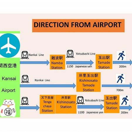 Apartament 玉出204 Wifi付 玉出駅から徒歩2分 地下鉄難波迄8分 Osaka Zewnętrze zdjęcie